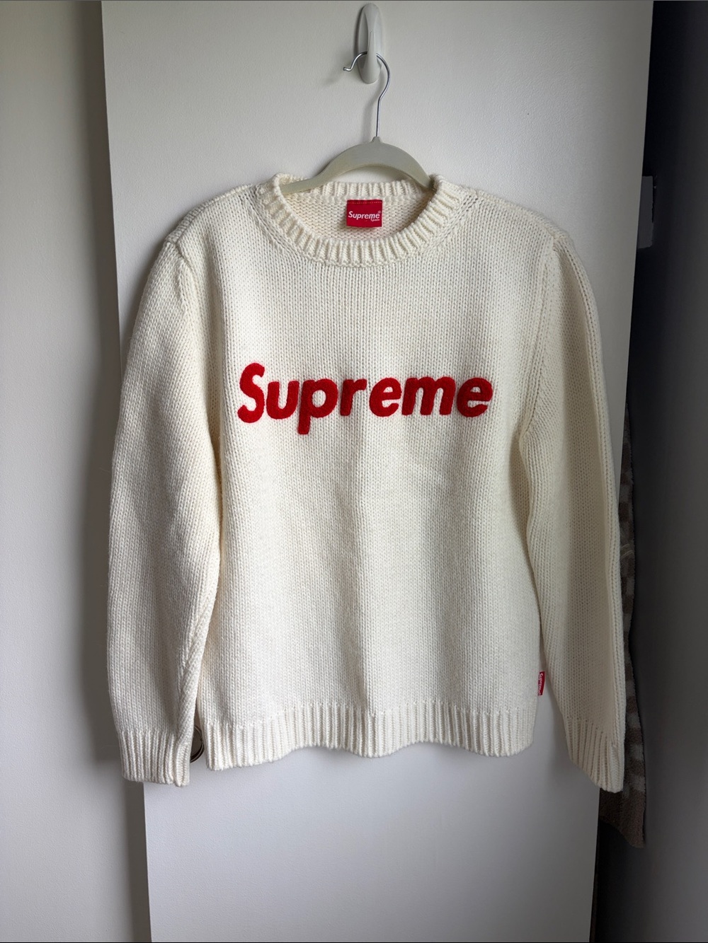 Supreme Cream Crew Sweater